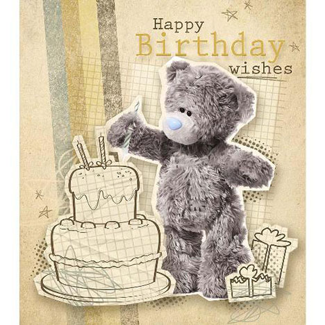 Happy Birthday Wishes Me to You Bear Card £1.89